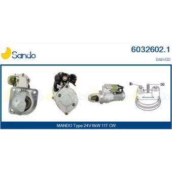 Démarreur SANDO 6032602.1