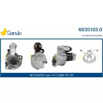 Démarreur SANDO 6035103.0