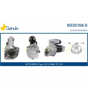Démarreur SANDO 6035104.0