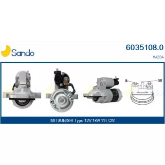 Démarreur SANDO 6035108.0
