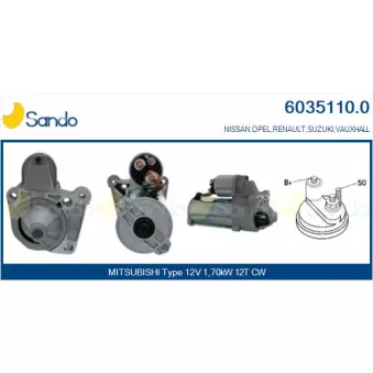 Démarreur SANDO 6035110.0