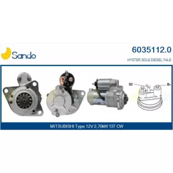 Démarreur SANDO 6035112.0