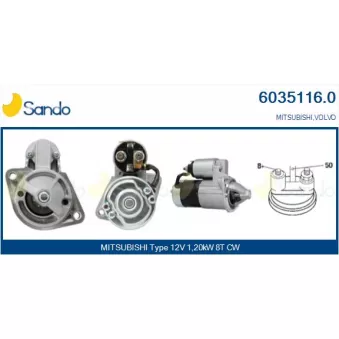 Démarreur SANDO 6035116.0