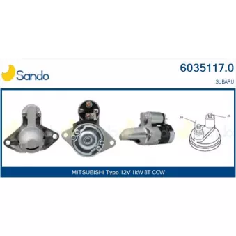 Démarreur SANDO 6035117.0