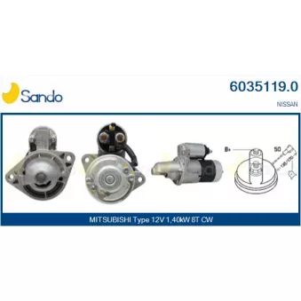 Démarreur SANDO 6035119.0
