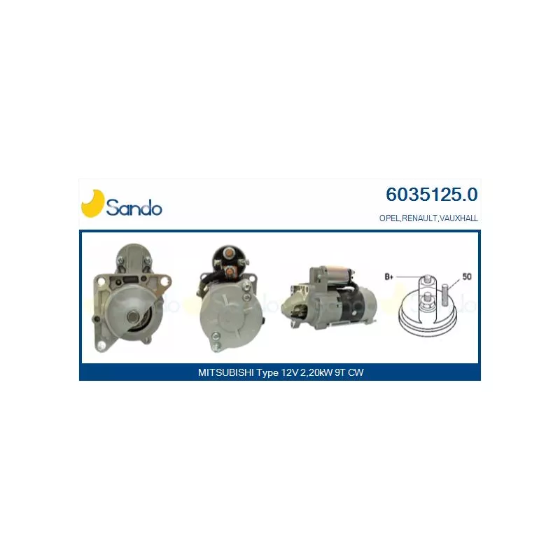 Démarreur SANDO 6035125.0