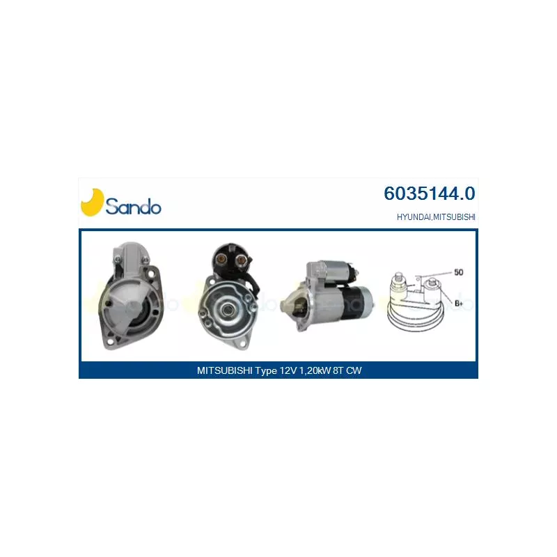Démarreur SANDO 6035144.0