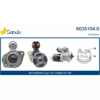 Démarreur SANDO 6035154.0