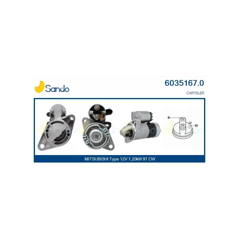 Démarreur SANDO 6035167.0