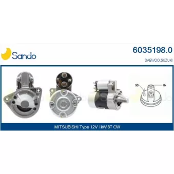 Démarreur SANDO 6035198.0