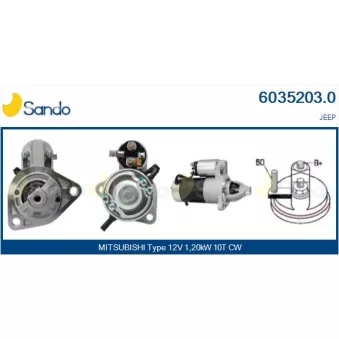 Démarreur SANDO 6035203.0