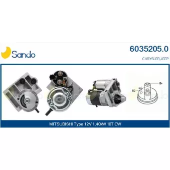 Démarreur SANDO 6035205.0
