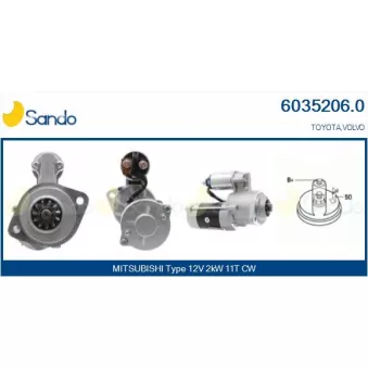 Démarreur SANDO 6035206.0