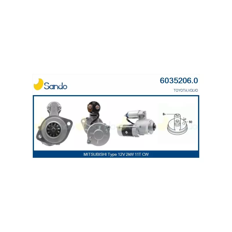 Démarreur SANDO 6035206.0