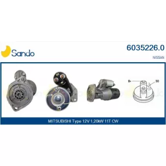 Démarreur SANDO 6035226.0