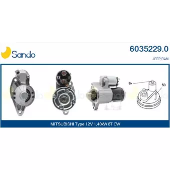Démarreur SANDO 6035229.0