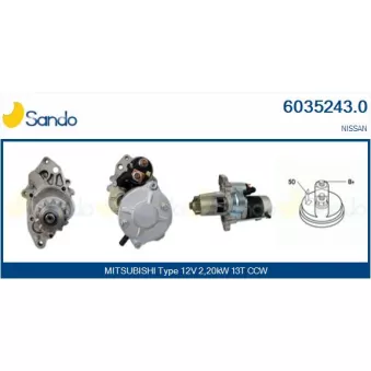 Démarreur SANDO 6035243.0