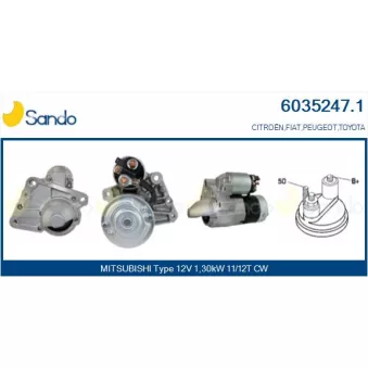 Démarreur SANDO 6035247.1