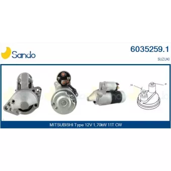 Démarreur SANDO 6035259.1
