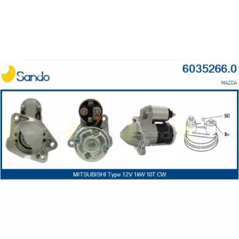 Démarreur SANDO 6035266.0