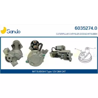Démarreur SANDO 6035274.0