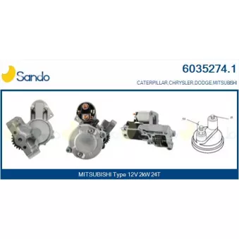 Démarreur SANDO 6035274.1