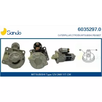 Démarreur SANDO 6035297.0