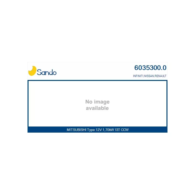 Démarreur SANDO 6035300.0