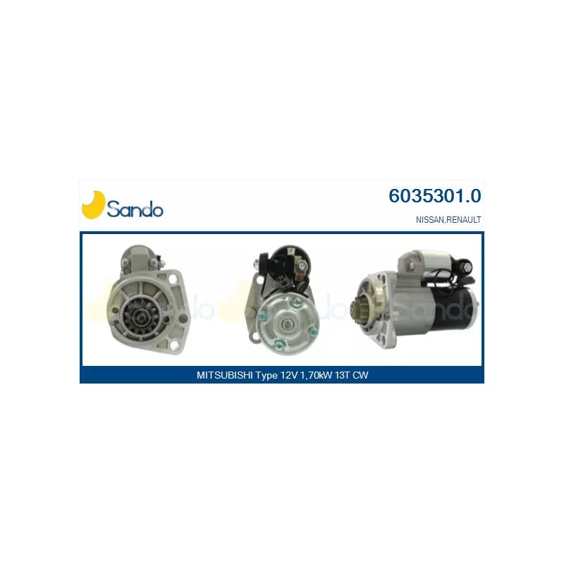 Démarreur SANDO 6035301.0