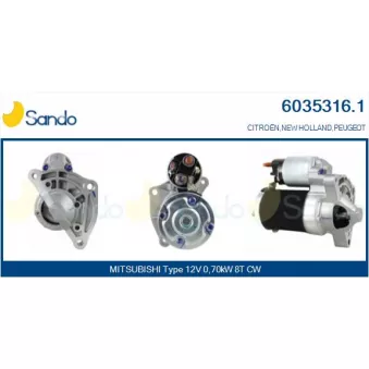 Démarreur SANDO 6035316.1