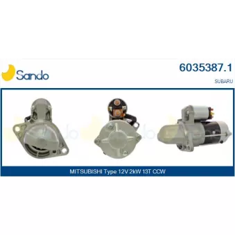 Démarreur SANDO 6035387.1