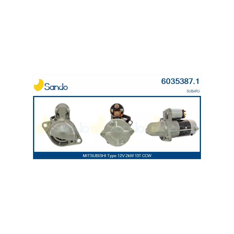 Démarreur SANDO 6035387.1