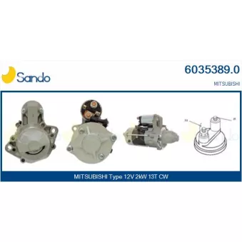 Démarreur SANDO 6035389.0