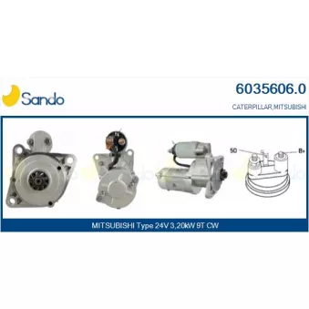Démarreur SANDO 6035606.0
