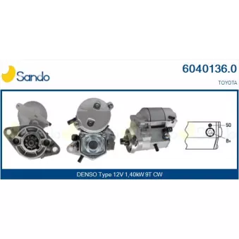 Démarreur SANDO 6040136.0