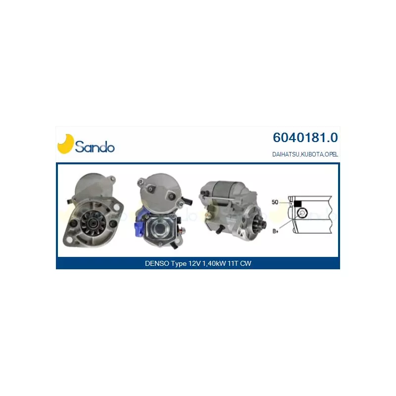 Démarreur SANDO 6040181.0
