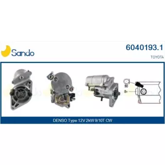 Démarreur SANDO 6040193.1