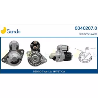 Démarreur SANDO 6040207.0