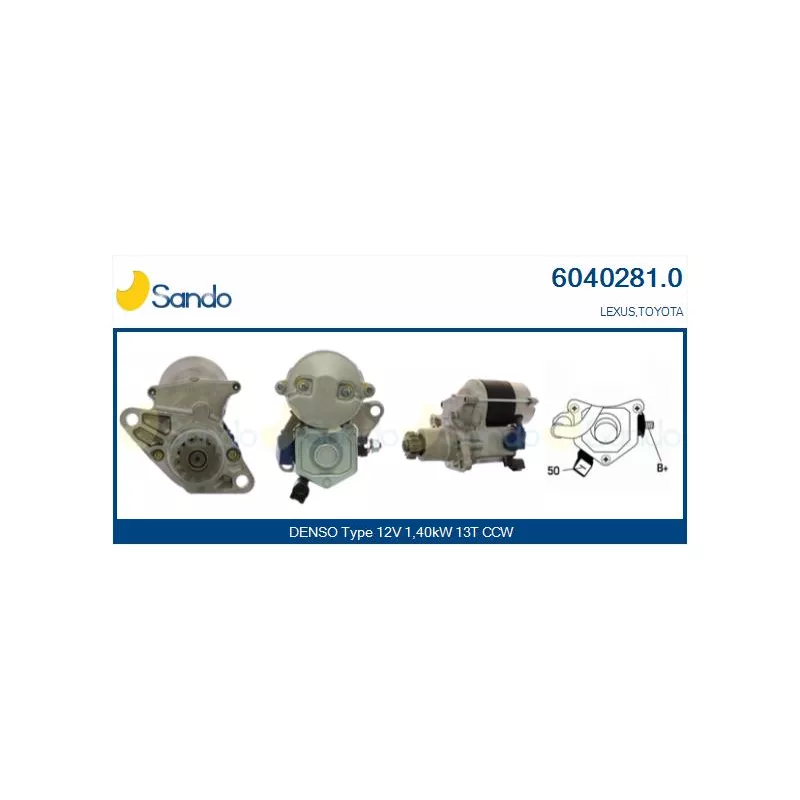 Démarreur SANDO 6040281.0