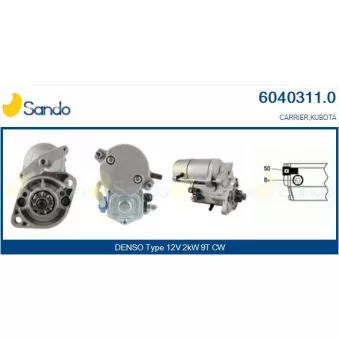 Démarreur SANDO 6040311.0
