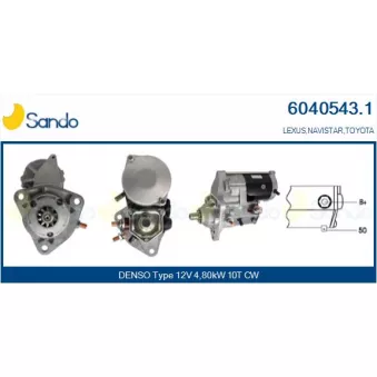 Démarreur SANDO 6040543.1
