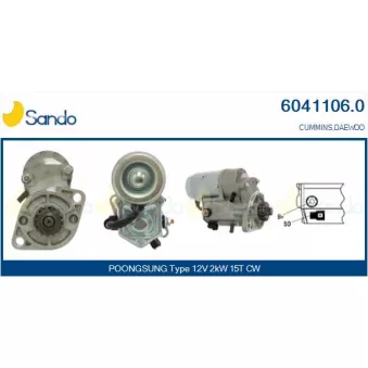 Démarreur SANDO 6041106.0