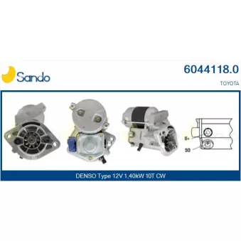 Démarreur SANDO 6044118.0