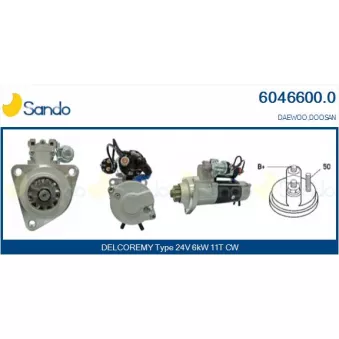 Démarreur SANDO 6046600.0