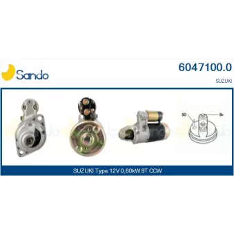 Démarreur SANDO 6047100.0