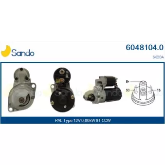 Démarreur SANDO 6048104.0