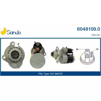 Démarreur SANDO 6048109.0