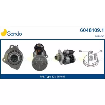 Démarreur SANDO 6048109.1