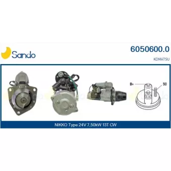 Démarreur SANDO 6050600.0