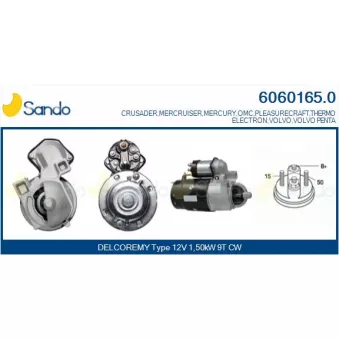 Démarreur SANDO 6060165.0